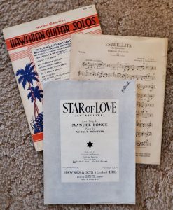 Various arrangements of the love song "Estrellita" by Manuel Ponce