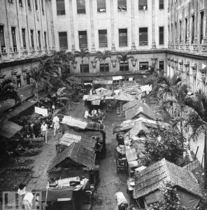 A portion of the Santo Tomas Internment Camp (Courtesy U.S. Army Signal Corps)